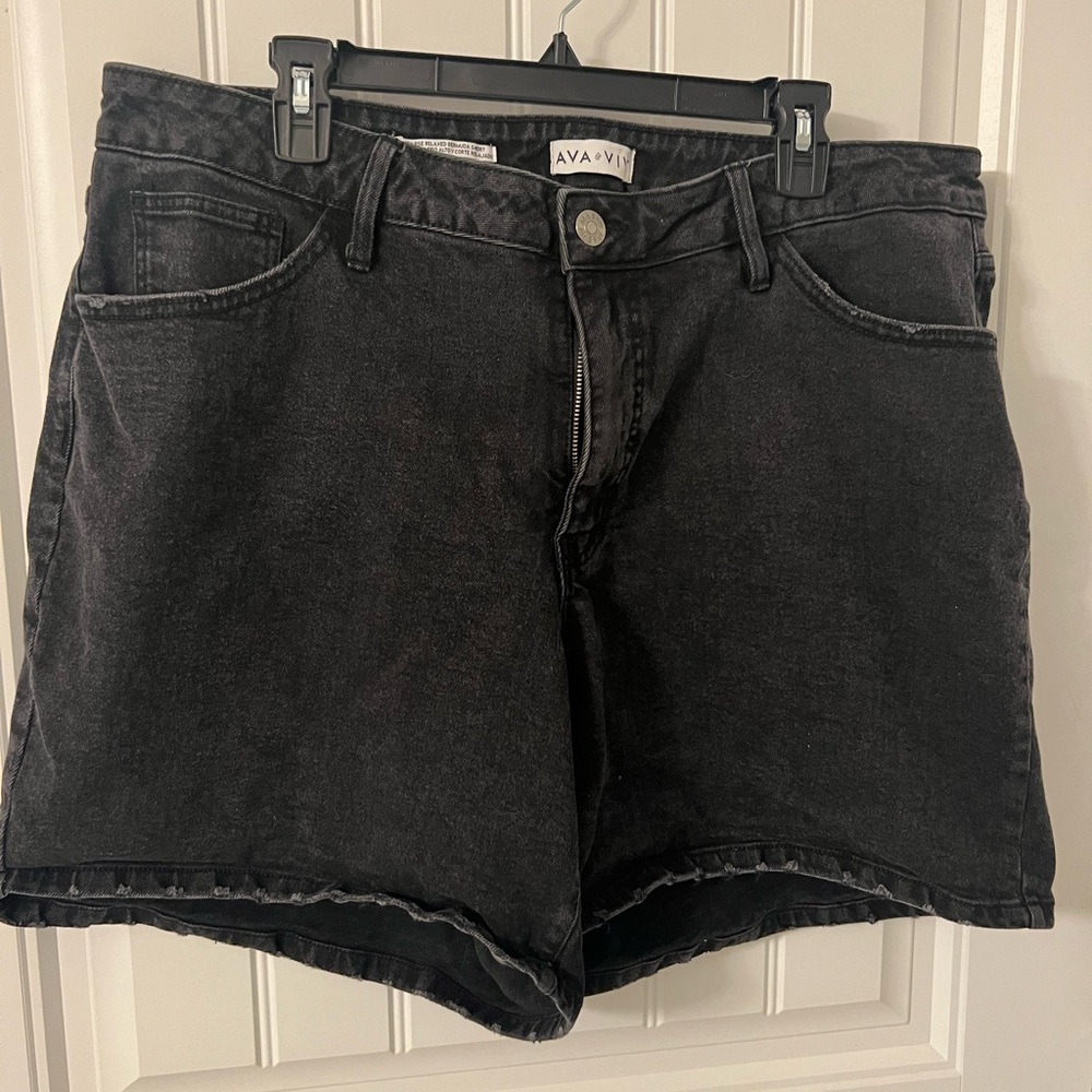 Ava & Viv Dark Wash Jean Shorts